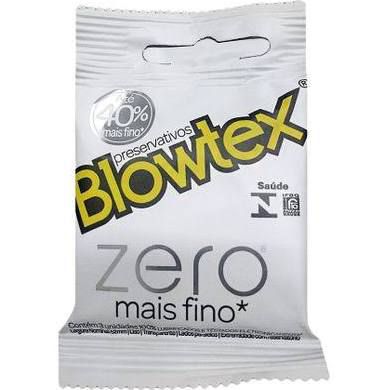 PRESERVATIVO ZERO MAIS FINO 3 UNIDADES BLOWTEX