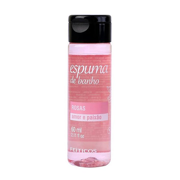 ESPUMA DE BANHO ROSAS - AMOR E PAIXÃO 60ML FEITIÇOS