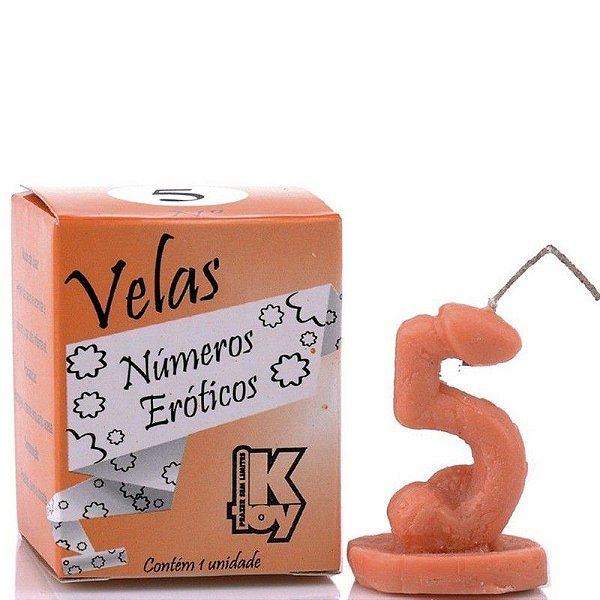 VELA EROTICA NUMERO 5 K TOY