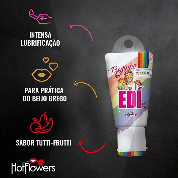 BEIJINHO NO EDÍ GEL BEIJO GREGO 15G HOT FLOWERS