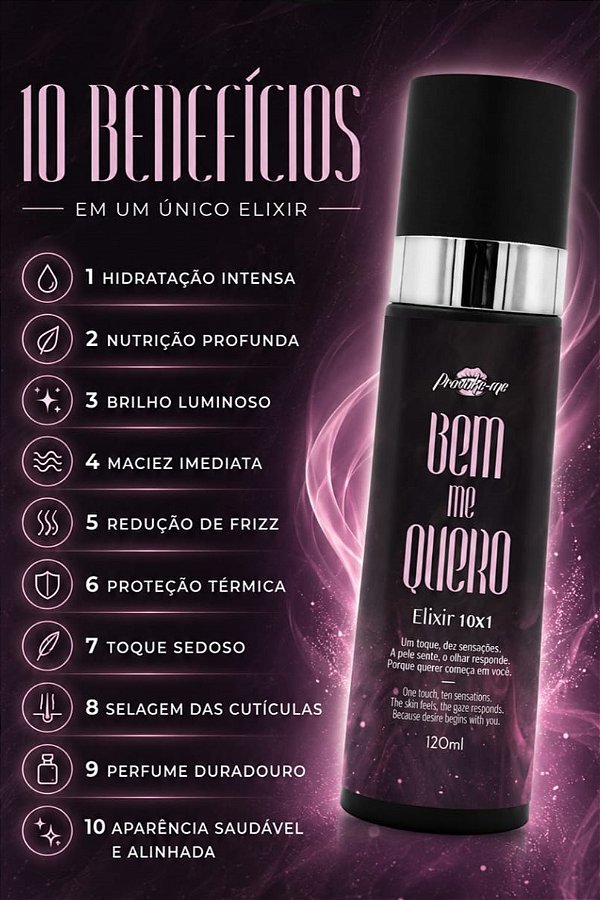 ELIXIR HIDRATANTE MULTIFUNCIONAL 10X1 BEM ME QUERO 120ML PROVOKE-ME
