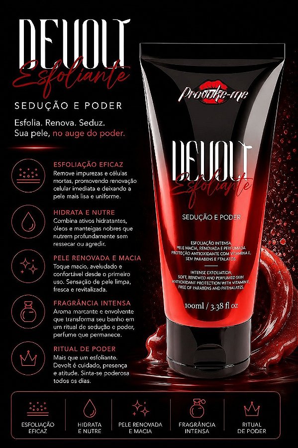 ESFOLIANTE CORPORAL DEVOLT 100ML PROVOKE-ME
