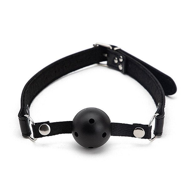 MORDAÇA DE COURO COM BOLA SI