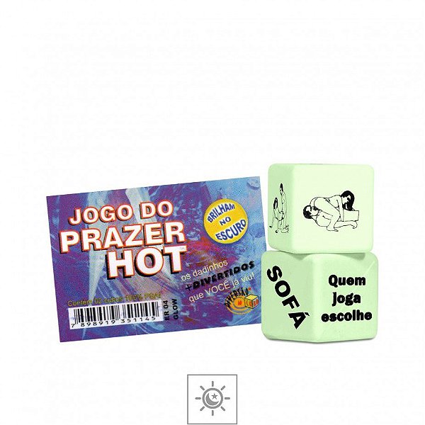 JOGO DO PRAZER HOT BRILHA NO ESCURO DIVERSÃO AO CUBO