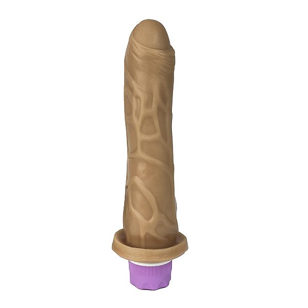 PÊNIS COM VIBRO INTERNO RECARREGAVEL 18X4,5 CM HOT MOMENTS