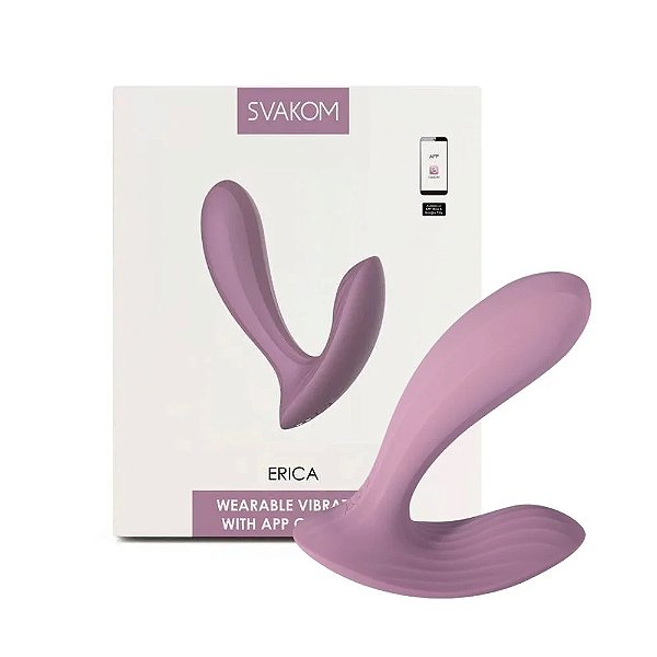 VIBRADOR VIA APP A LONGA DISTÂNCIA ERICA SVAKOM LILÁS