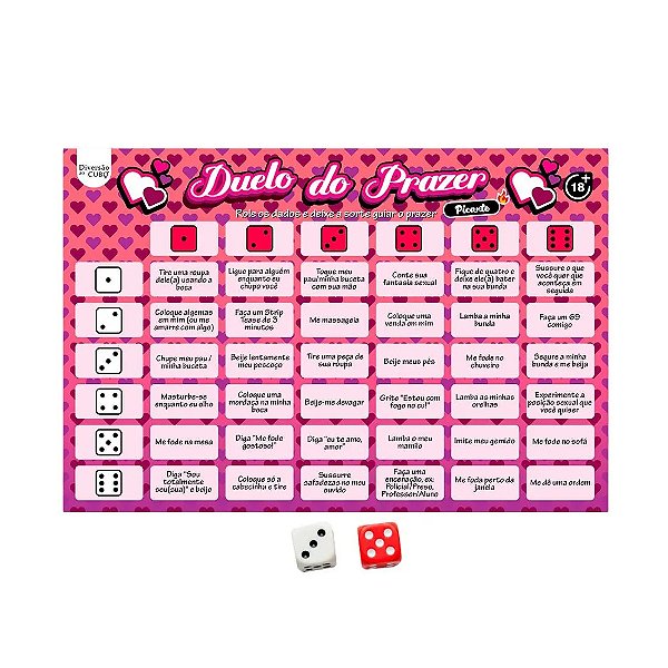 JOGO DE TABULEIRO DUELO DO PRAZER PICANTE
