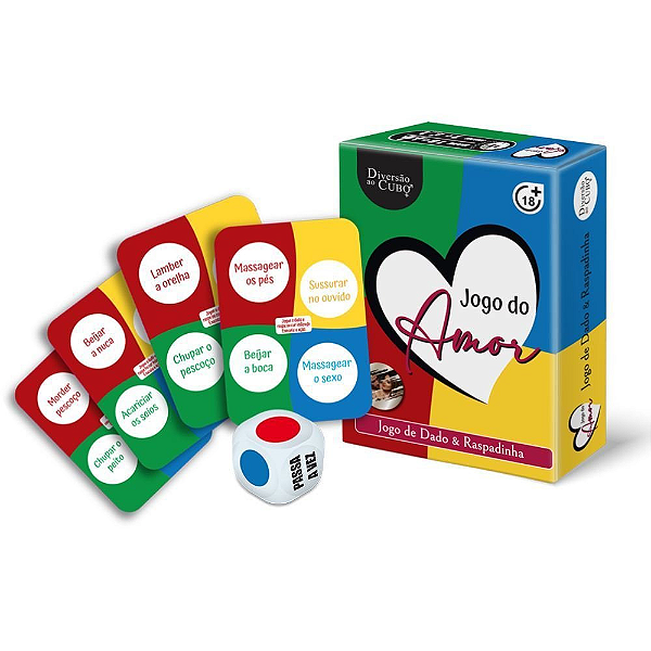 JOGO DO AMOR DADO E RASPADINHAS DIVERSÃO AO CUBO