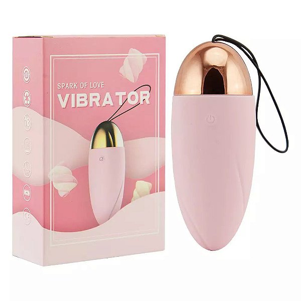 VIBRATOR BULLET MASSAGEADOR REVESTIDO EM SILICONE 10 VIBRAÇÕES SPARK OF LOVE