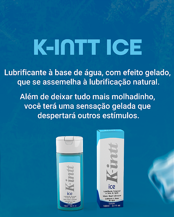 LUBRIFICANTE À BASE DE ÁGUA EFEITO GELADO K-INTT ICE 100ML INTT