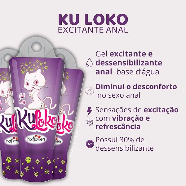 GEL EXCITANTE ANAL KULOKO 15G HOT FLOWERS