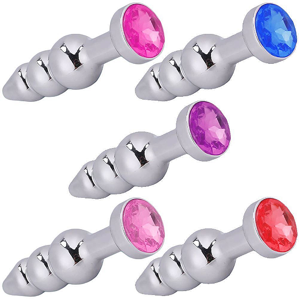 PLUG ANAL METAL ELF BALL COM JÓIA