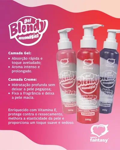 GEL AROMATIZANTE PARA VIRILHA BLENDY 200G SEXY FANTASY