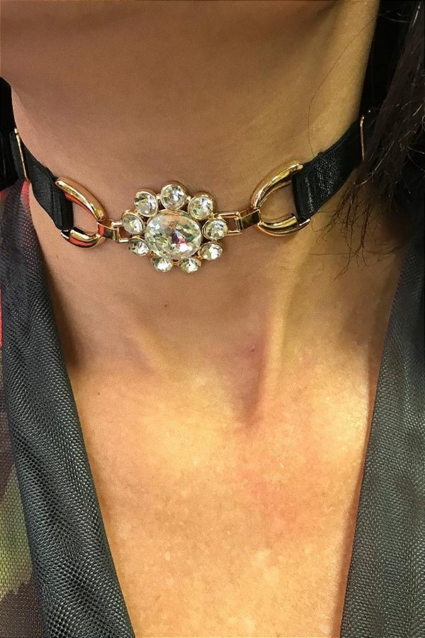 CHOCKER LUXO FLOWERS