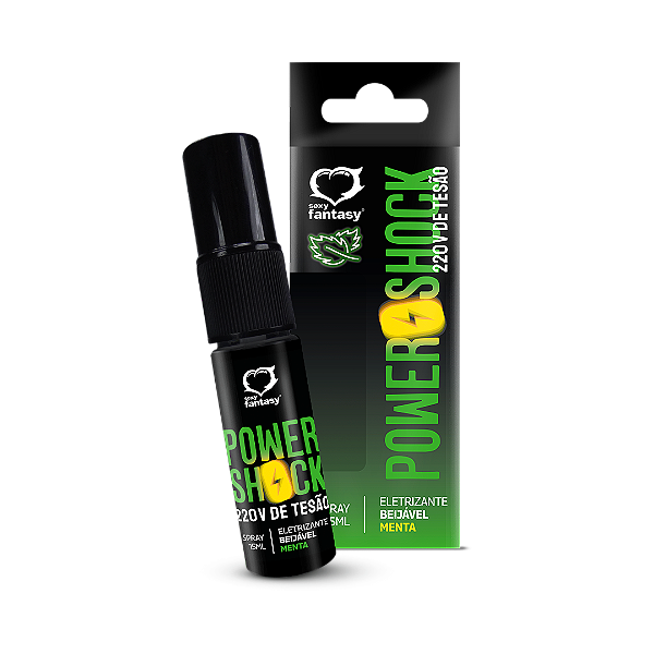SPRAY BEIJÁVEL ELETRIZANTE POWER SHOCK 15ML SEXY FANTASY