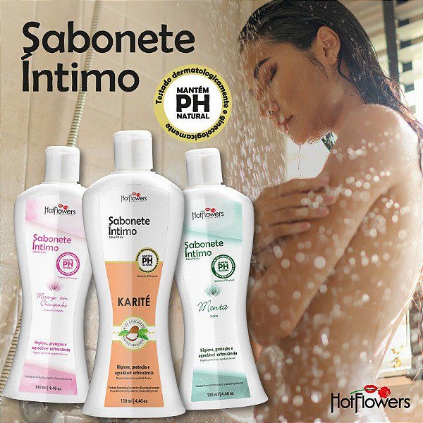 SABONETE ÍNTIMO LÍQUIDO 130ML HOT FLOWERS