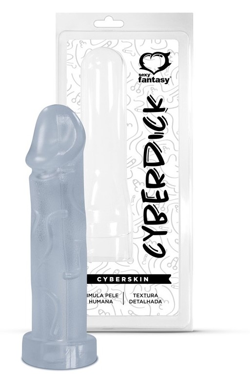 CAPA PENIANA EM CYBERSKIN 17 X 4,5CM CYBERDICK SEXY FANTASY