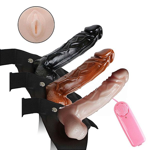 CINTA COM CAPA PENIANA COM VIBRAÇÃO 20,0 X 4,0 WEAR DILDO SI