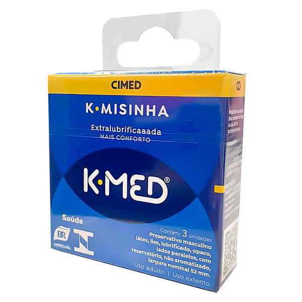 PRESERVATIVO TRADICIONAL 3 UNIDADES K-MISINHA K-MED