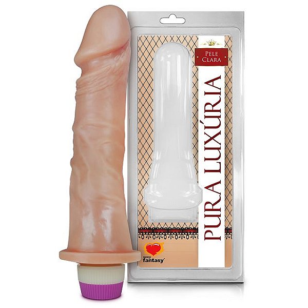 PÊNIS COM VIBRADOR INTERNO 18 X 4,4CM SEXY FANTASY