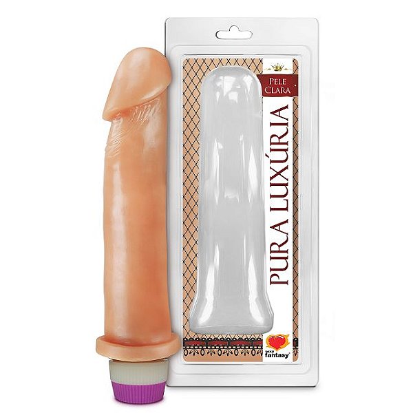 PÊNIS COM VIBRADOR INTERNO 22X5,8CM SEXY FANTASY