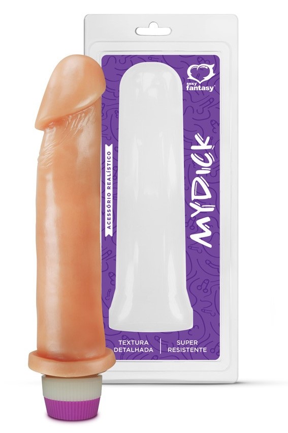 PÊNIS COM VIBRADOR INTERNO 22X5,8CM SEXY FANTASY
