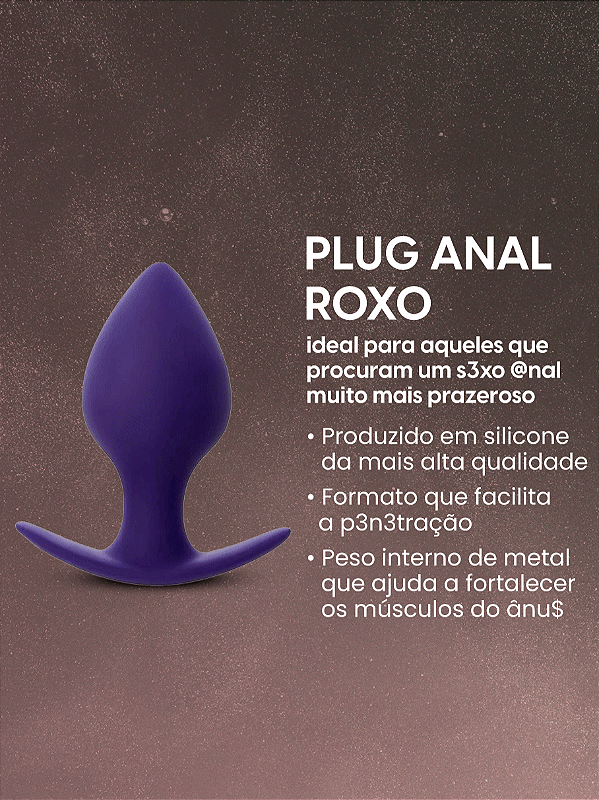 PLUG ANAL EM SILICONE COM PESO INTERNO INTT