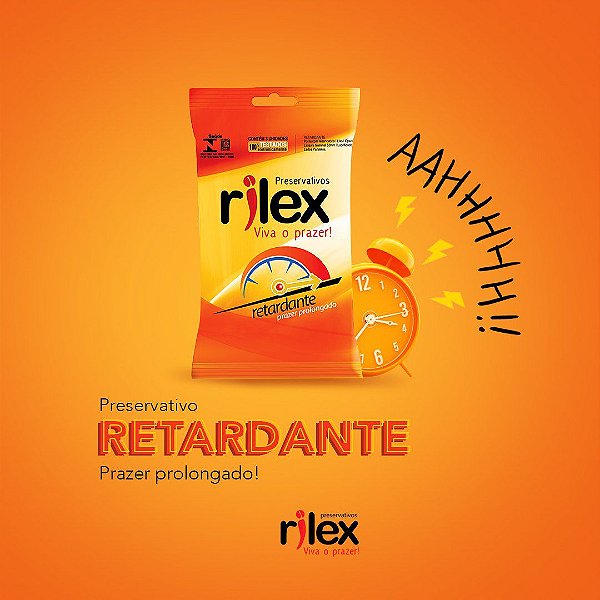 PRESERVATIVO LUBRIFICADO RETARDANTE 3 UNIDADES RILEX