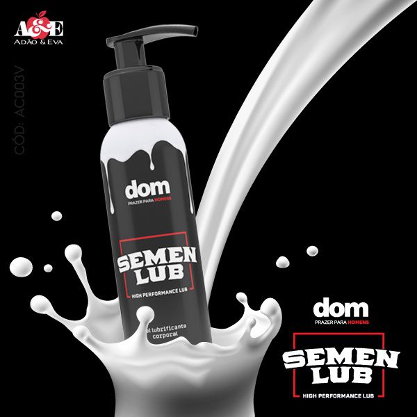 GEL LUBRIFICANTE SIMILAR AO ESPERMA SEMEN LUB 100ML DOM