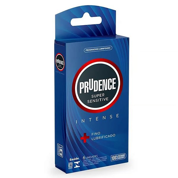 PRESERVATIVO SUPER SENSITIVE INTENSE COM 6 UNIDADES PRUDENCE