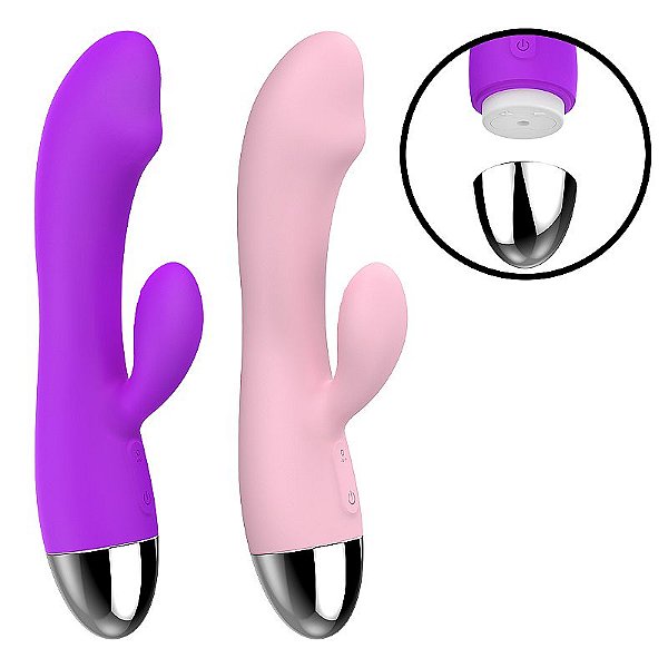 VIBRADOR DE PONTO G E CLITÓRIS RECARREGÁVEL SI
