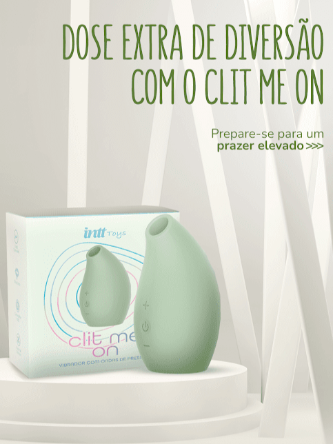 VIBRADOR COM ONDAS DE PRESSÃO CLIT ME ON VERDE INTT TOYS