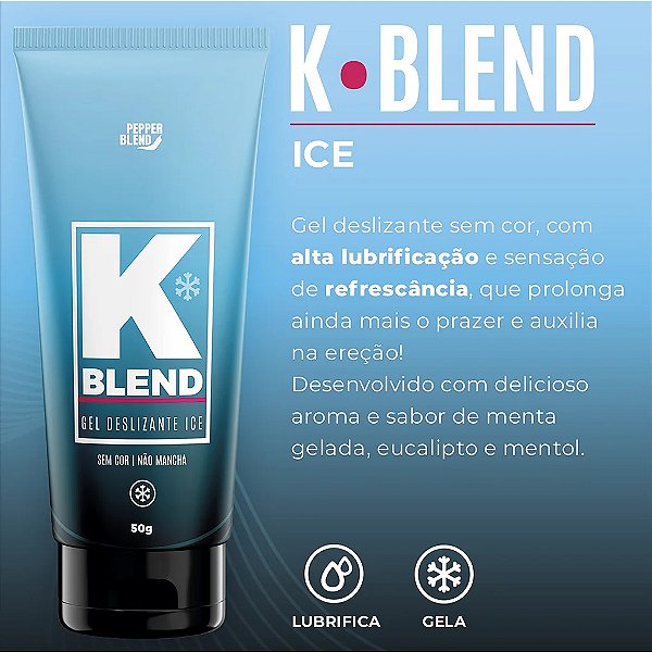 GEL DESLIZANTE REFRESCANTE K BLEND ICE 50G PEPPER BLEND