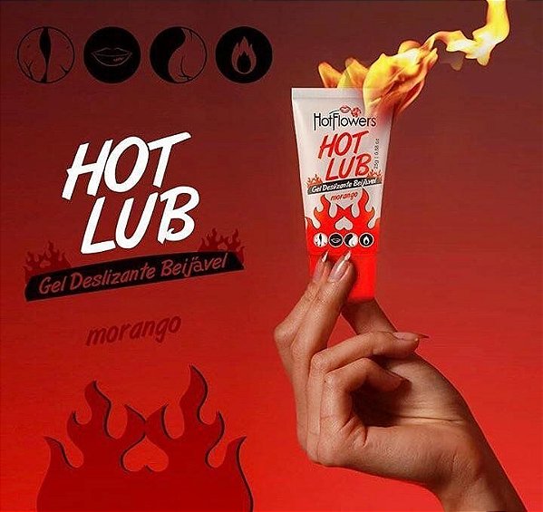 HOT LUB LUBRIFICANTE BEIJÁVEL 25G HOT FLOWERS