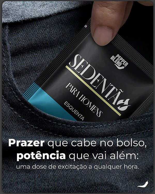 SACHÊ EXCITANTE MASCULINO SEDENTÃO 5G PEPPER BLEND