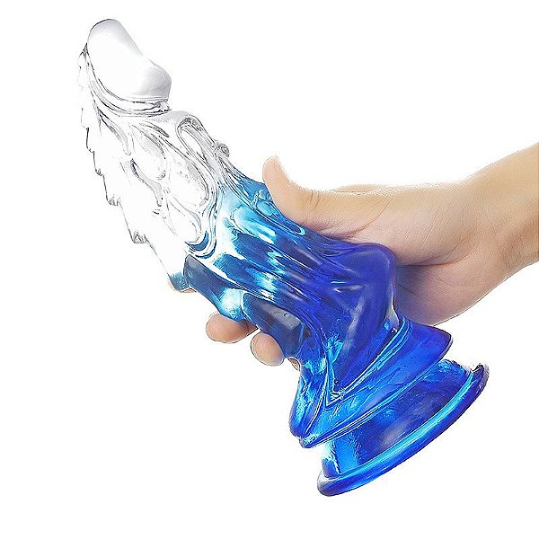 PLUG ANAL DILDO MASTER COM VENTOSA EM SILICONE COLORIDO 22,0 X 6,7 CM SI
