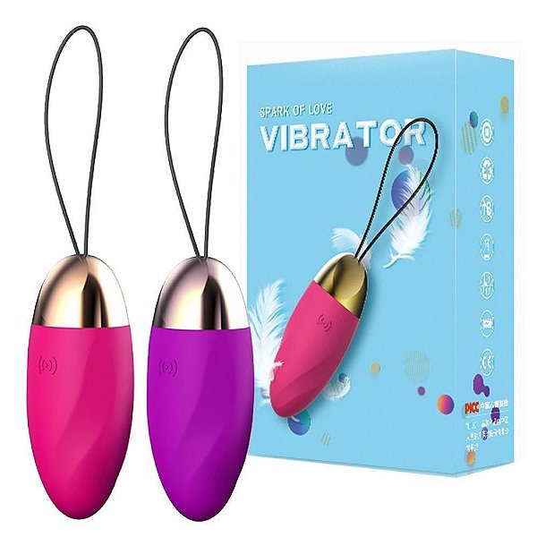 VIBRADOR BULLET SPARK OF LOVE 10 VIBRAÇÕES RECARREGÁVEL LILO