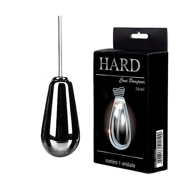 CONE VAGINAL DE METAL PRETO 70G HARD