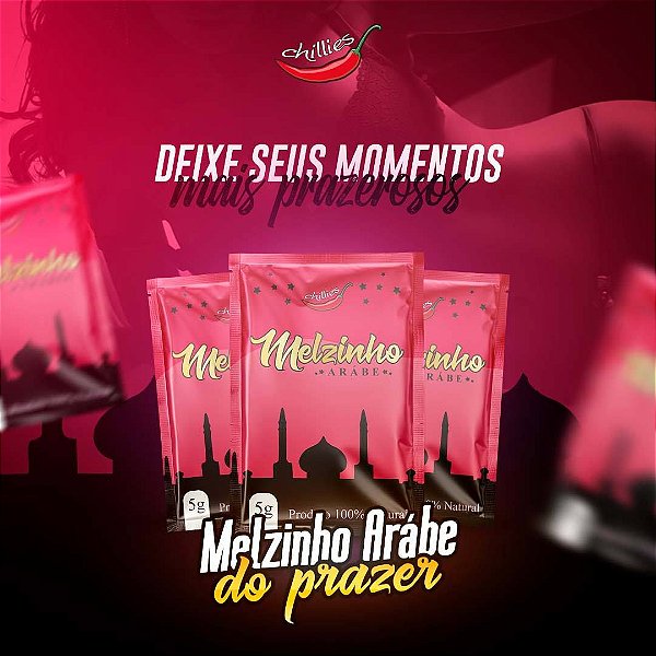 MELZINHO ARABE DO PRAZER ESTIMULANTE FEMININO 5G CHILLIES