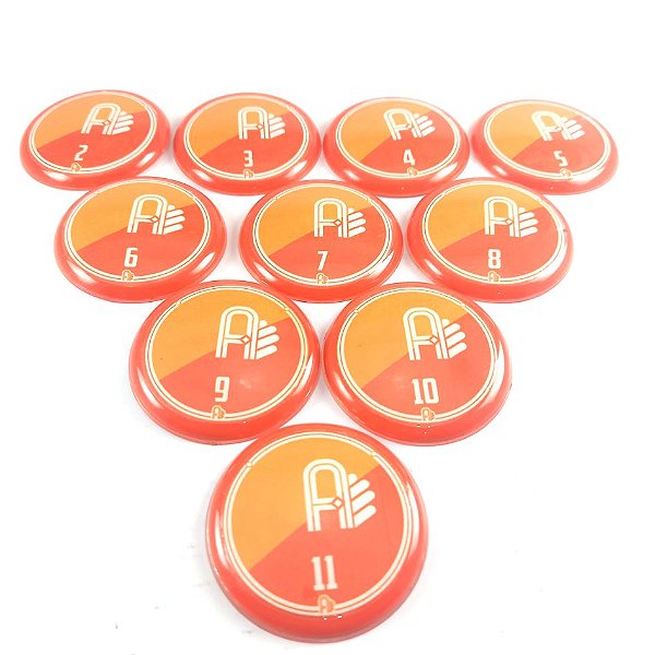 10 Botões - Vidrilha 45mm - Personalizado