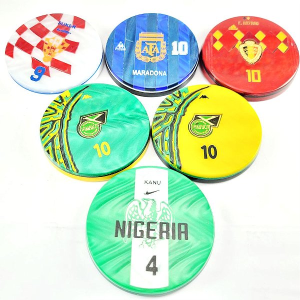 6 Botões - Madrepérola 60mm - Dadinho Oficial - Sortidos 03