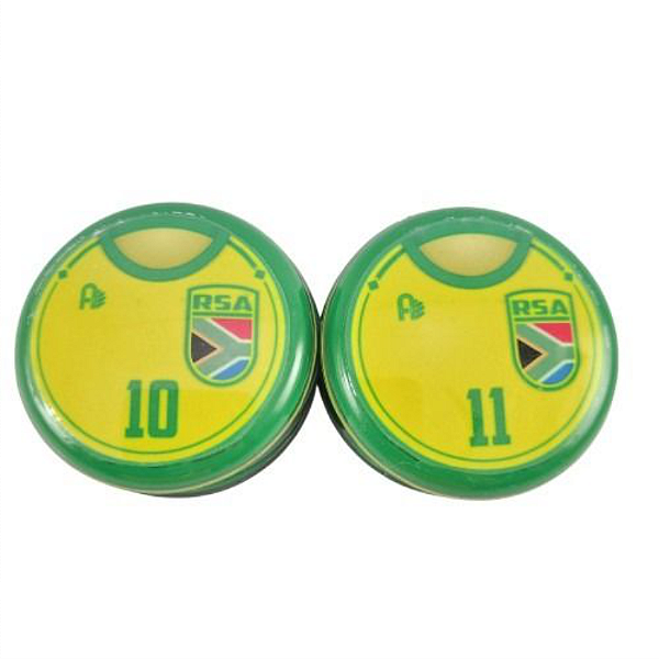 10 Botões Futebol de Botão - Vidrilha 45mm - Africa do Sul