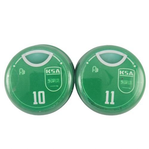 10 Botões Futebol de Botão - Vidrilha 45mm - Arábia Saudita