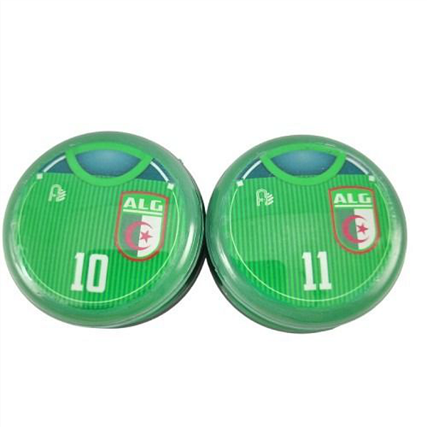 10 Botões Futebol de Botão - Vidrilha 45mm - Argelia-2