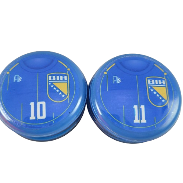 10 Botões Futebol de Botão - Vidrilha 45mm - Bósnia