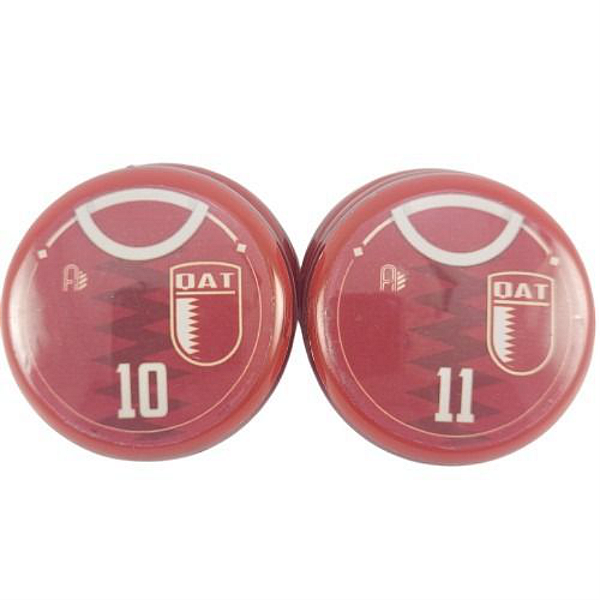 10 Botões Futebol de Botão - Vidrilha 45mm - Catar