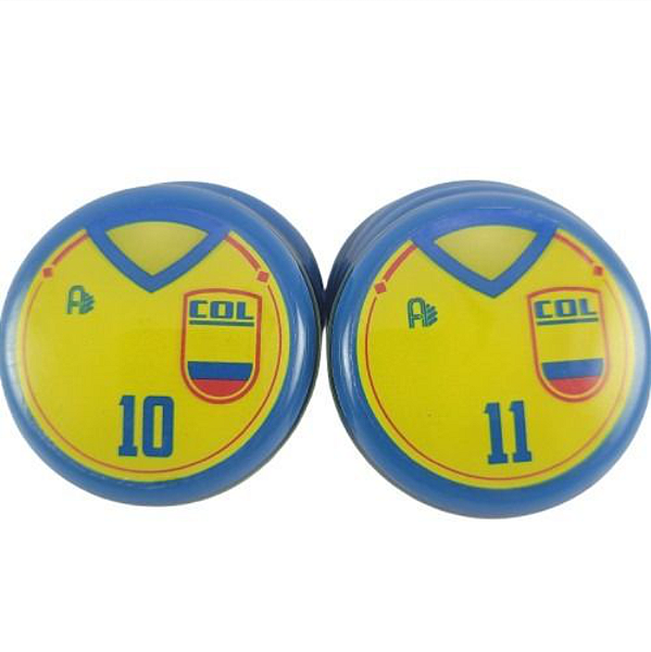10 Botões Futebol de Botão - Vidrilha 45mm - Colombia