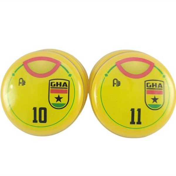 10 Botões Futebol de Botão - Vidrilha 45mm - Gana-2