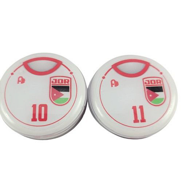 10 Botões Futebol de Botão - Vidrilha 45mm - Jordania