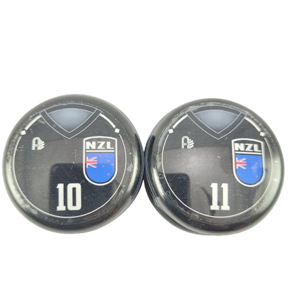10 Botões Futebol de Botão - Vidrilha 45mm - Nova Zelandia